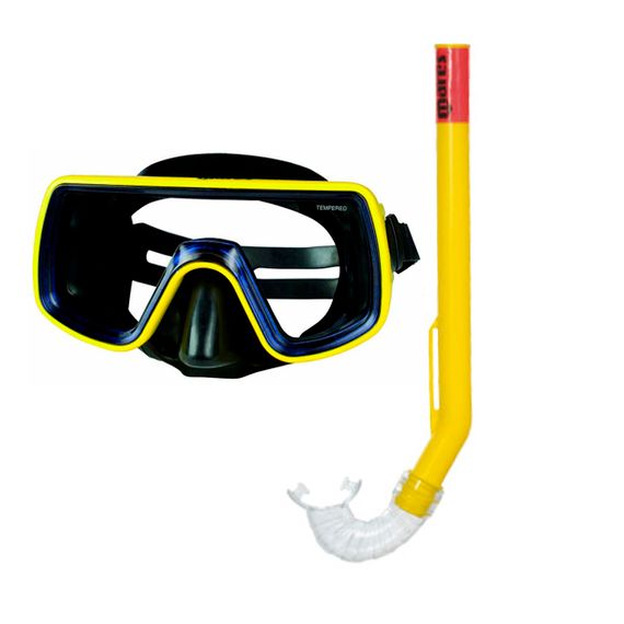 Набор маска+трубка Mares Tropika черный/желтый