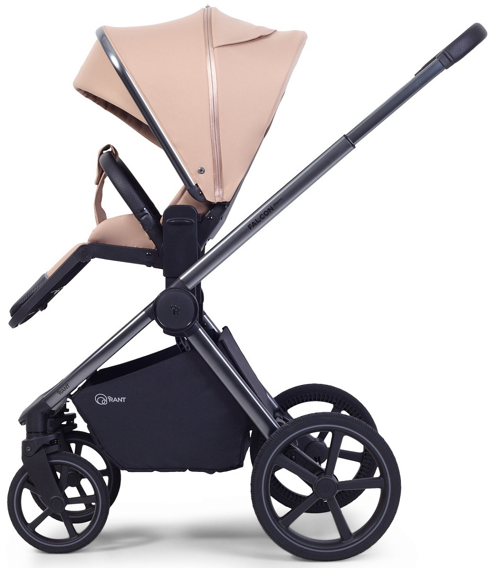Детская коляска Rant Falcon Soft Therm 3 в 1 с автокреслом Cruise Grey Beige