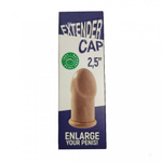 Насадка-удлинитель, латексная, 2,5 дюйма, телесного цвета