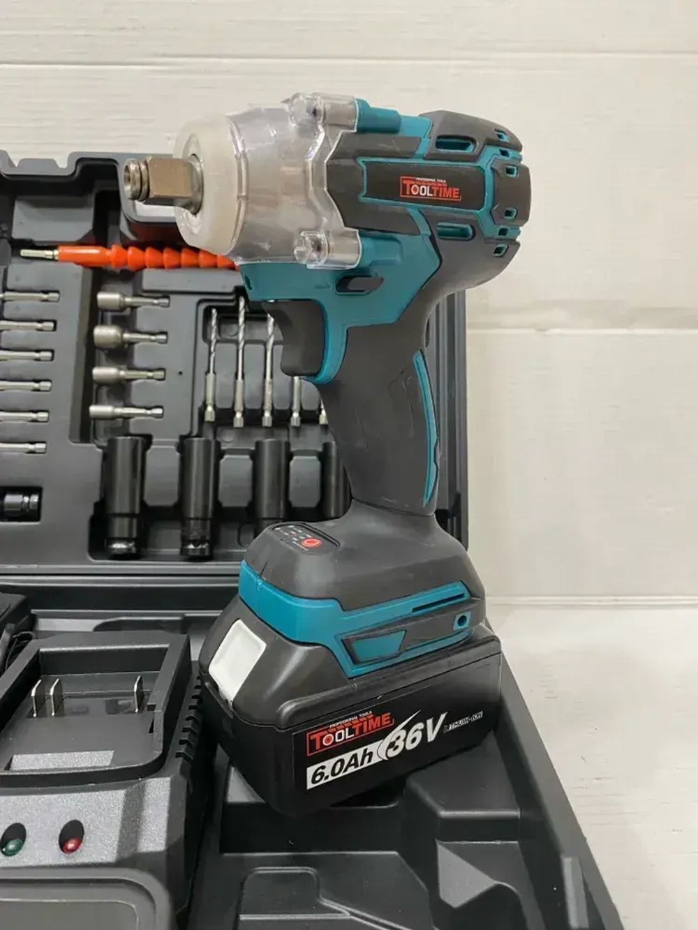 Гайковерт аккумуляторный ударный мощный 2 АКБ 36V / Не переплачивай за наклейки Mkito