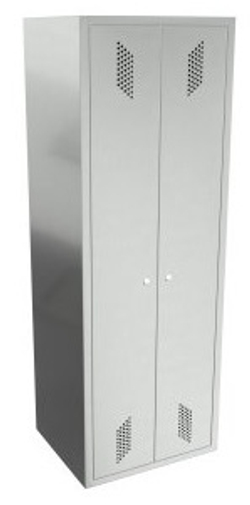 Шкаф для одежды нержавеющий ШРн-26, 800х500х1800 мм