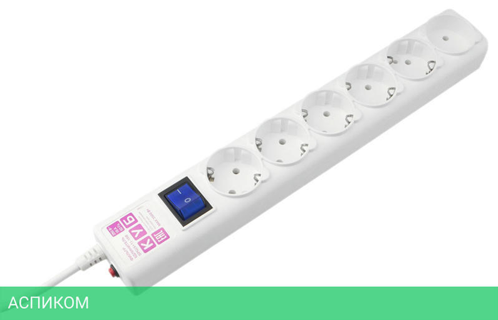 Сетевой фильтр Power Cube Куб SPG(5+1)-16B-0,5М