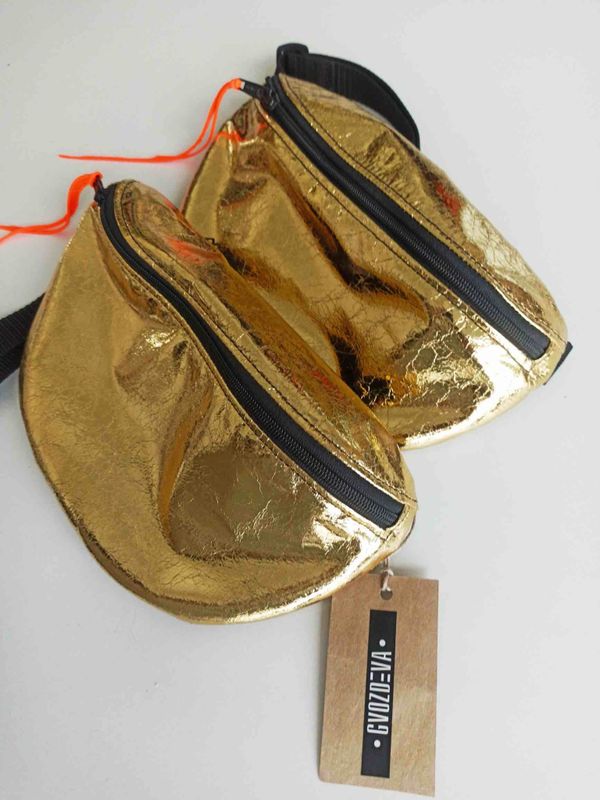 Сумка Поясная Gvozdeva Золотая - фото 6