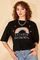 Qadın üçün geniş ölçülü qara  t-shirt Rainbow 10501027