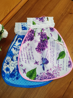 Набор кухонных полотенец, 3 шт , 45х60 см , рогожка