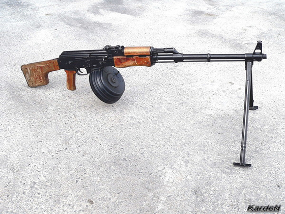 Плакат "Ручной пулемет Калашникова РПК-74" (1000х700)