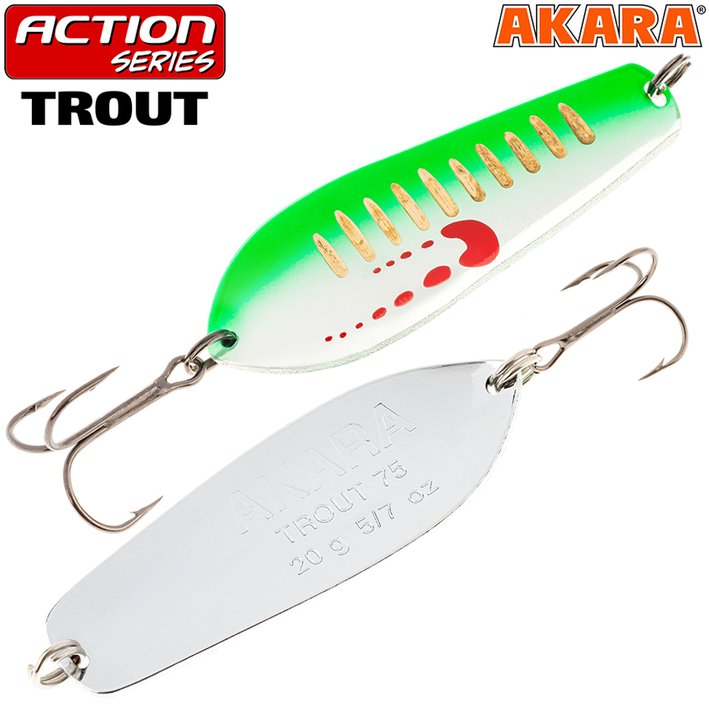 Блесна колебалка Akara Action Series Trout 55 11,5 гр. AB23