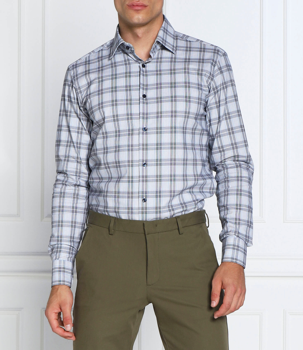 рубашка p-joe-kent-c1-222 BOSS BLACK - серый(50478805)