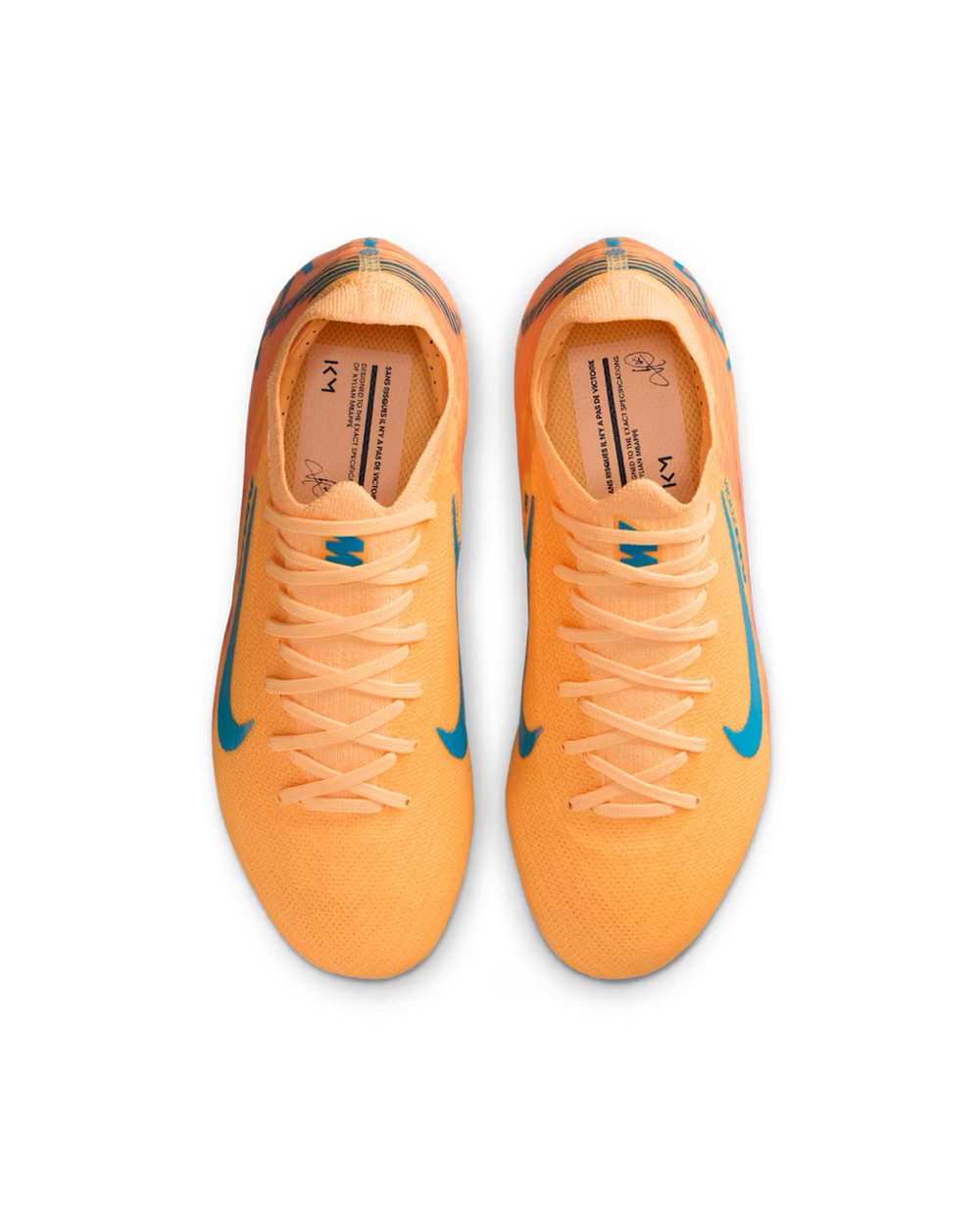 Бутсы Nike Mercurial Zoom Vapor 16 Pro Mbappe FG Junior - оранжевый