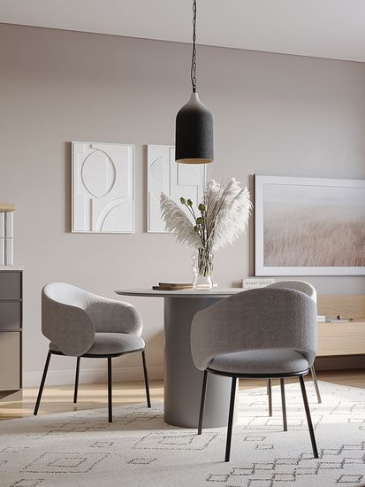 Светильник подвесной sustainable collection, D22х39 см, черный/белый