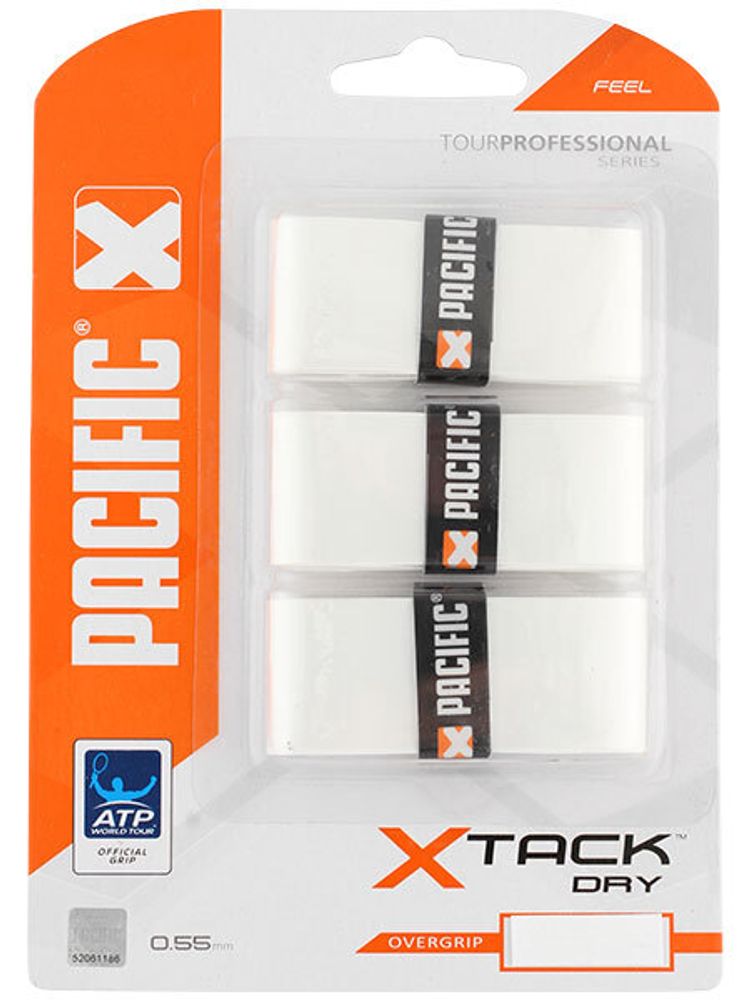 Теннисные намотки Pacific XTack Dry white 3P