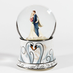 Свадебный стеклянный шар "Новобрачные"