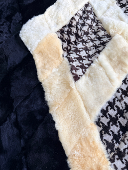 Меховой Коврик прикроватный накидка на кресло из овчины