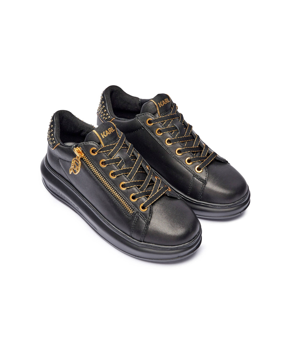Кожаные кроссовки kapri Karl Lagerfeld - черный(KL62527)