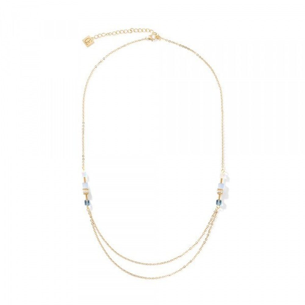 Колье Coeur de Lion Gold-Blue 5064/10-0716 цвет синий, золотой