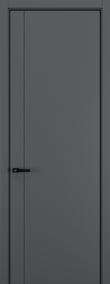 Межкомнатная дверь Zadoor Горизонт NH14 кромка ABS Black