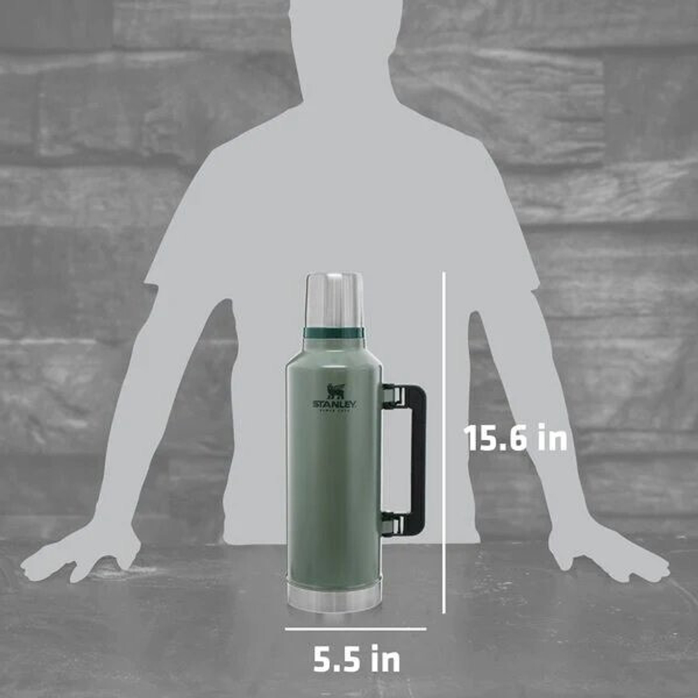 Термос STANLEY Classic 2,3L (10-11968-001) тёмно-зелёный