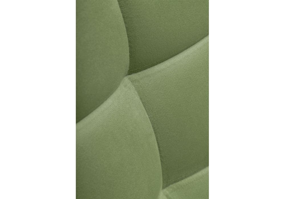 Стул на металлокаркасе Челси черный / зеленый велюр