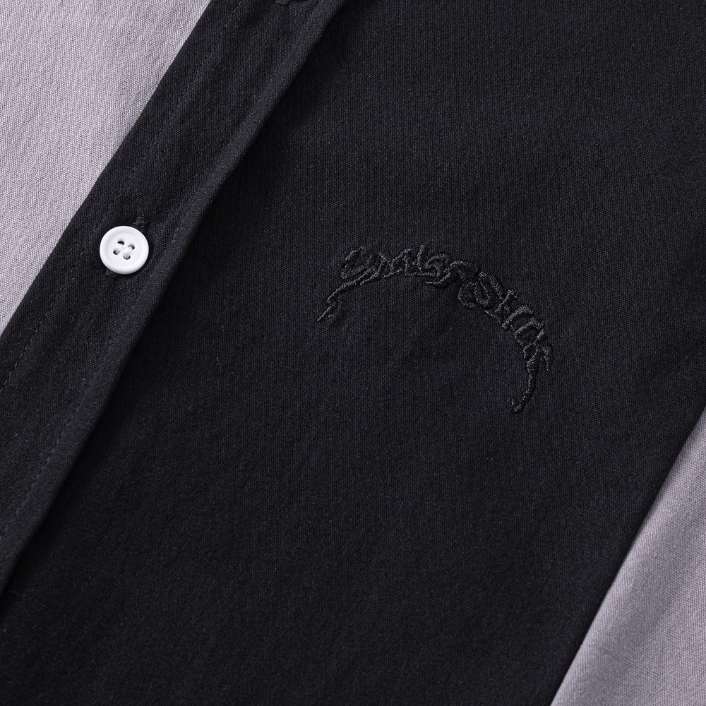 Сорочка Ymkashix Puff серая / черная