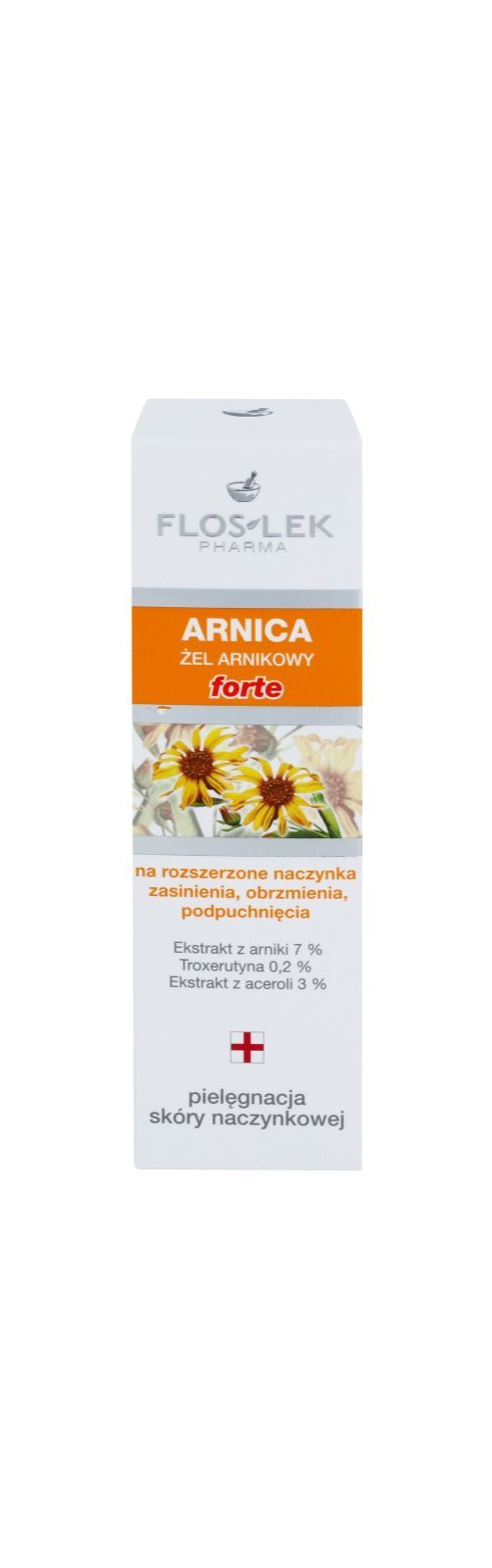 FlosLek Pharma Arnica Forte - успокаивающий гель для кожи, склонной к покраснениям /   50  ml  / GTIN 5905043004334