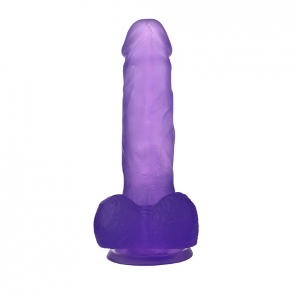 Фаллоимитатор - Crystal Dildo Medium Lovetoy (17*3.5) фиолетовый