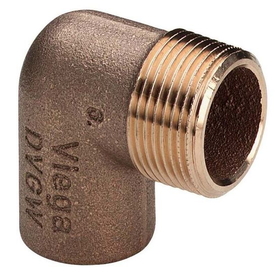 Viega угольник бронзовый 18х3/4" НР (94092G фитинги под пайку)
