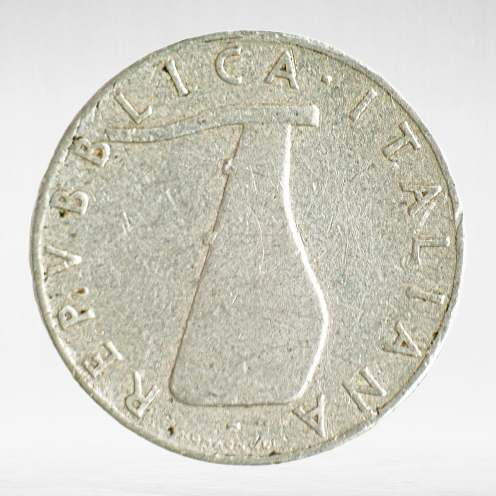 Italy 5 Lire 1953 R "Dolphin", VF