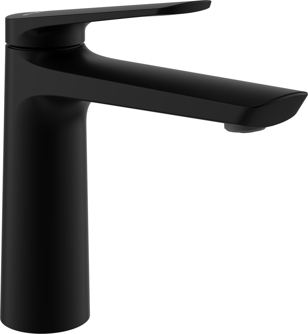 Смеситель для раковины STWORKI Вирклунд S05010BK матовый черный