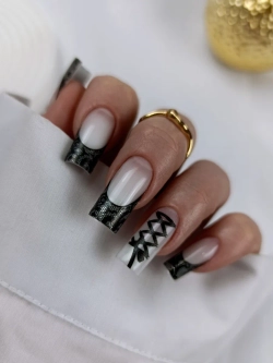 Lucky Rose Слайдеры наклейки для длинных ногтей 423