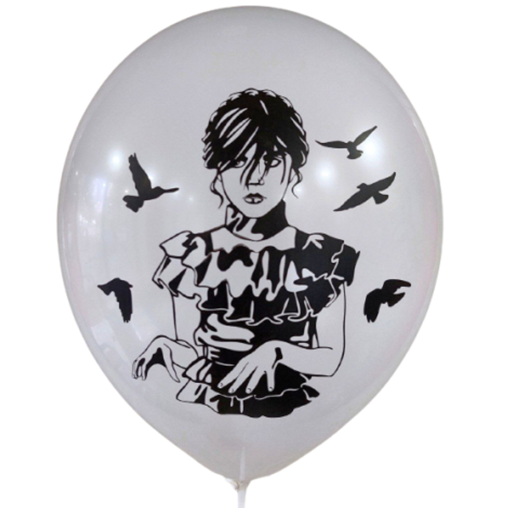 Шар 12" Ассорти Будь собой "Wednesday Уэнздей" Забава 10 шт