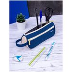 Пенал-косметичка 1 отделение, 1 карман, 215*80*60 Berlingo "Polo navy", полиэстер