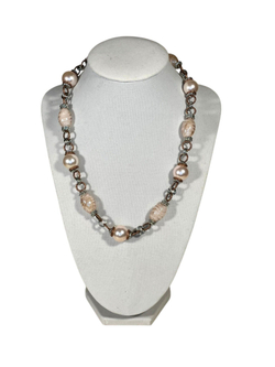 Комплект колье и серьги муранское стекло