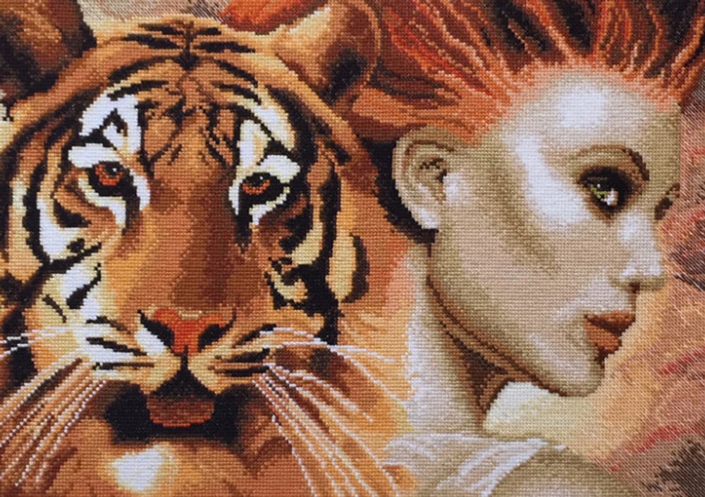 Набор для вышивания "Сама о себе" по картине А. Брагинского 40 х 27 (Россия)