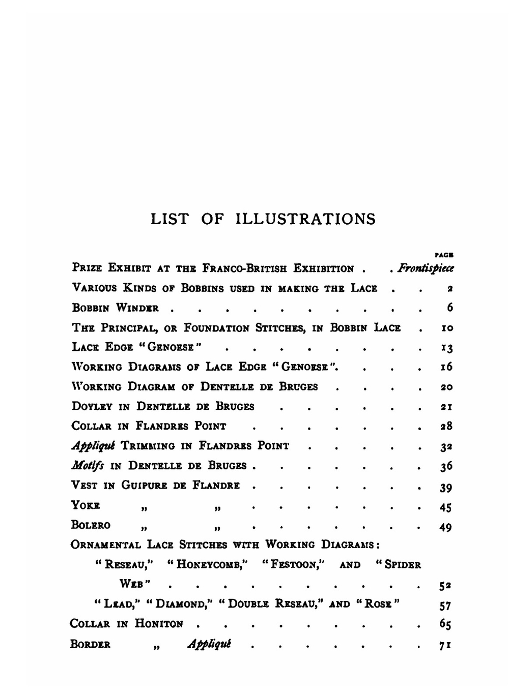 The art of bobbin lace. A practical text book of workmanship in antique and modern lace | Louisa & Rosa Tebbs