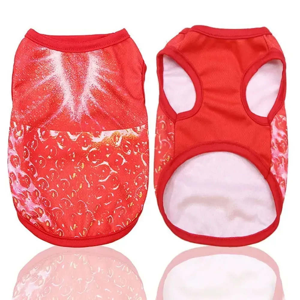 Майка для собаки «Тропикана-Яркая Клубничка» размер XL (22*37*23см) Ultramarine