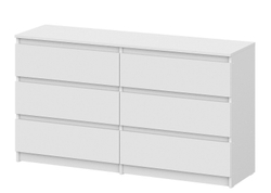 Комод 6 ящиков «Денвер» Белый