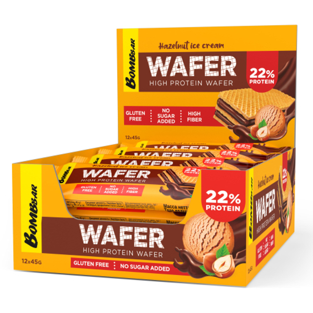 Батончик BombBar вафельный 45 г