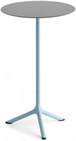 Стол ламинированный барный Scab Design Tripe, голубой, светло-серый