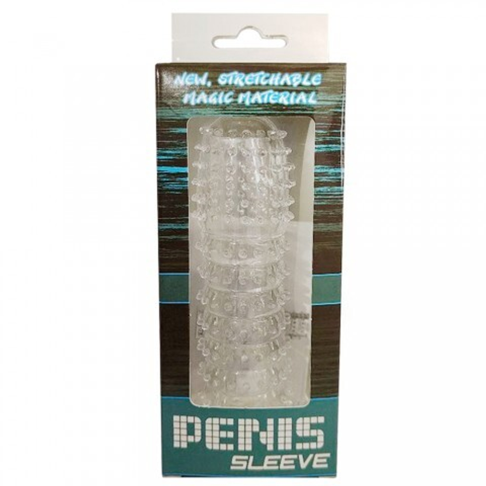 Насадка для пениса с мягкими усиками, прозрачная