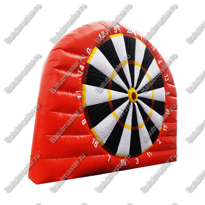 Надувной дартс «Оранжевое солнце» на подкачке, диаметр 4 м, размер 4×2,5×4 м