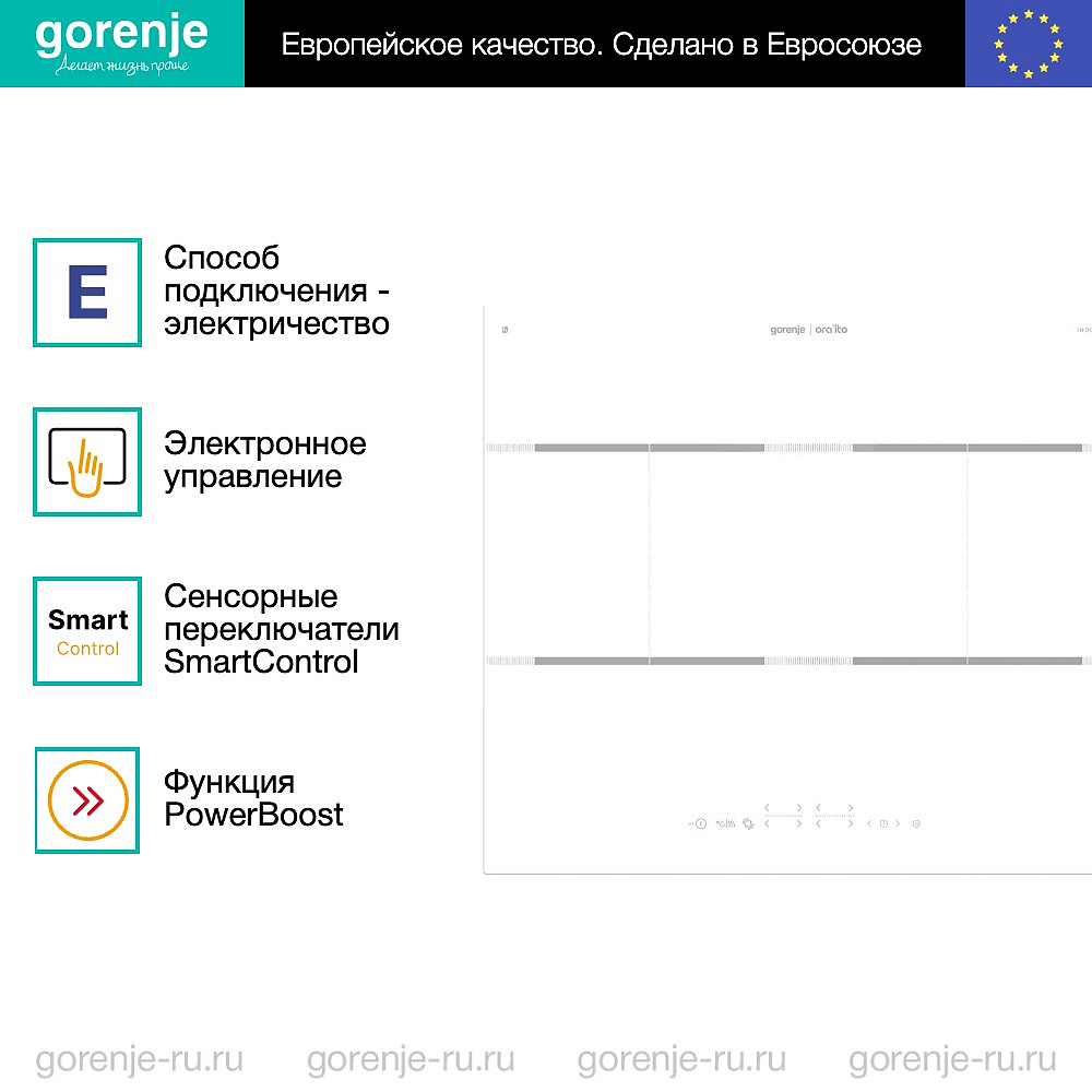Независимая индукционная варочная панель Gorenje IT646ORAW