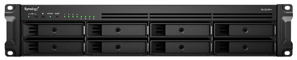 Сетевое хранилище Synology RackStation RS1221RP+ (2U 8x3.5/2.5" HDD, 4-core 2.2 GHz, 4 GB DDR4 ECC SODIMM)