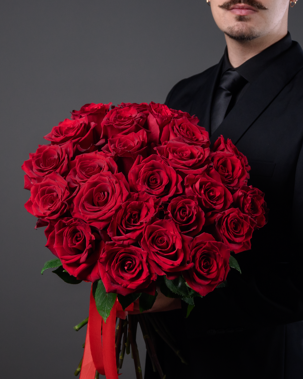 Монобукет красный *