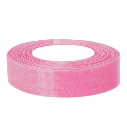 Лента органза нежно-розовый 2,5 см ДБ