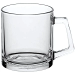 Кружка стеклянная 370мл «Бейзик» 55991SLBFD