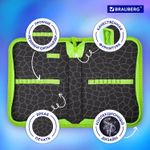 Пенал BRAUBERG, 1 отделение, полиэстер, 21х14 см, "Tyrannosaurus", 271531