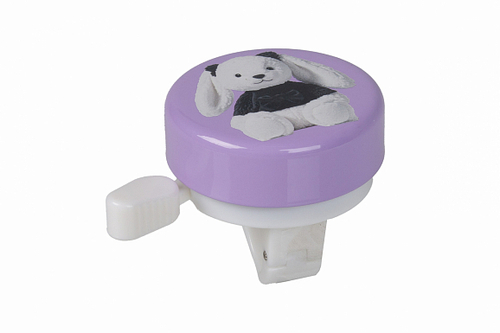 Звонок 25-45D-04 сталь/пластик, пурпурно-белый