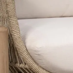 Двухместный плетеный диван Talara из массива акации