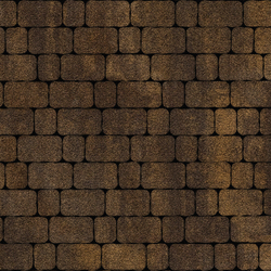 Тротуарная плитка Арена - Листопад гранит Мокко, комплект из 2 видов плит