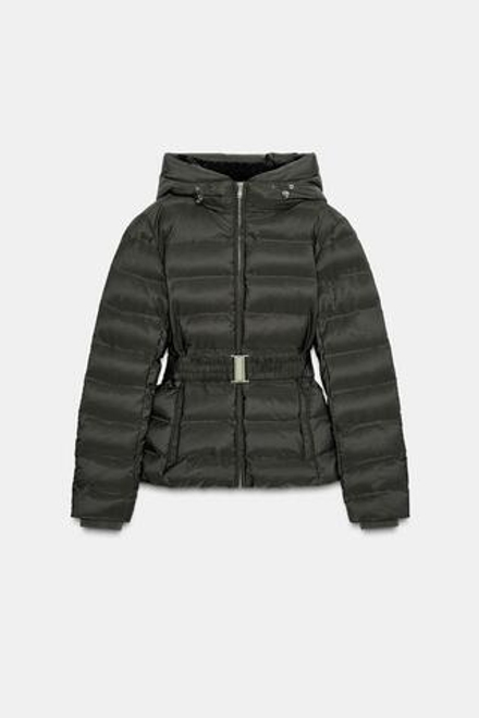 ZARA КОРОТКИЙ ПРИТАЛЕННЫЙ АНОРАК WATER REPELLENT WINDPROOF, ХАКИ